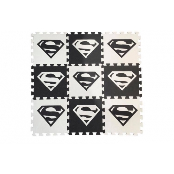 Mata piankowa czarno-biała SuperMan