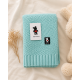 Bawełniany kocyk miętowy Soft Bear